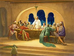 Syers: The Last Supper ' Jesus and twelve Disciples