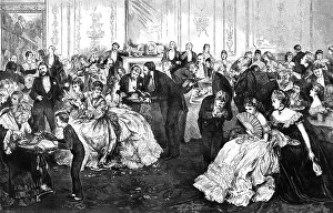 Supper time at a high society dance