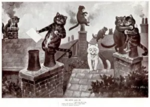 Sighing: Supplement, The Seven Ages by Louis Wain - Three