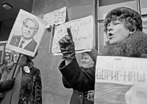 Supporting: Support of Boris Yeltsin, 1991