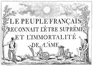 Robespierre: SUPREME BEING TAUGHT