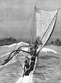 Outrigger: A Surf-Boat, Sri Lanka, 1887