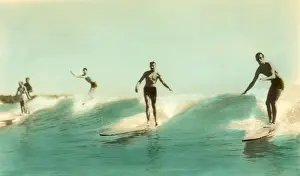Hawaiian: Five Surfers