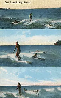 Surfer: Surfing scenes, Hawaii, USA