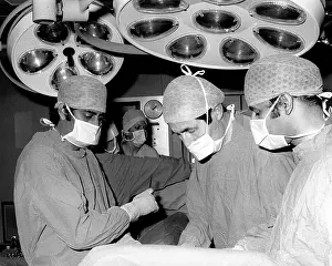 Hayle: Surgeons operating at Hayle Hospital, Cornwall