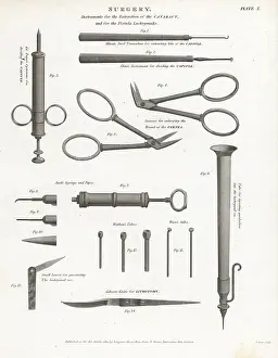 Cataract: Surgical equipment for the extraction of a cataract