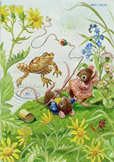 Startling: What a Surprise! - Frog leaping out of the water
