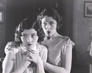 Traumatized: Two very surprised women