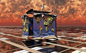 Surreal: A surreal look at a cubic planet Earth