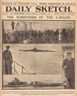 Tyrwhitt: Surrender of German U Boats at Harwich, WW1