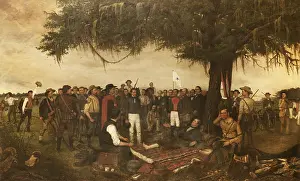 Huddle: Surrender of Santa Anna, by William Henry