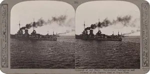 Stereoscopic: Surrendered German ships at Scapa Flow, WW1
