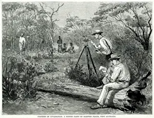 Scrub: Surveying party in Australia 1895