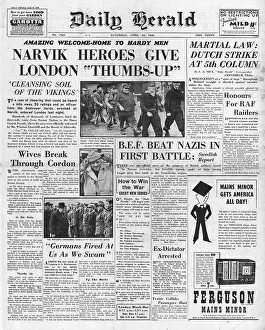 Narvik: Survivors of HMS Hardy arrive back from Narvik