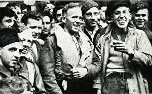 Survivors: Survivors of ship sunk by German submarine, WW2