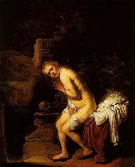 1633: Susanna at her Bath, by Rembrandt