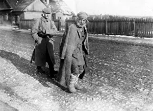 Escorted: A suspected Russian spy, 1916