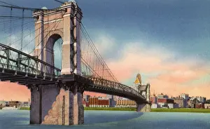 Cincinnati: Suspension Bridge. Cincinnati