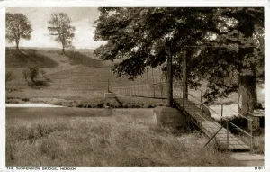 Grassington: The Suspension Bridge, Hebden, Yorkshire
