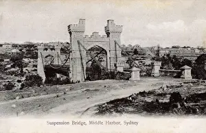 Gully: Suspension Bridge, Middle Harbour, Sydney, Australia