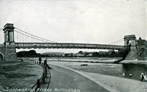 Nottinghamshire: Suspension Bridge, Nottingham, Nottinghamshire