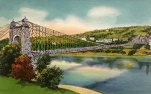 Wheeling: Suspension Bridge. Wheeling
