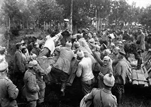 Meals: Sutler's wine sale on the Eastern Front, 1915