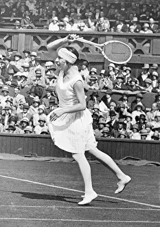 Lenglen: Suzanne Lenglen during a match in Wimbledon