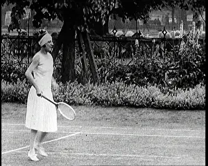 Suzanne: Suzanne Lenglen Playing A Tennis Match