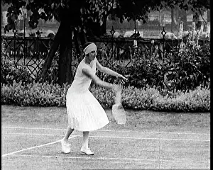 Suzanne: Suzanne Lenglen Playing A Tennis Match