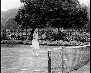 Suzanne: Suzanne Lenglen Playing A Tennis Match