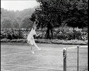 Suzanne: Suzanne Lenglen Playing A Tennis Match