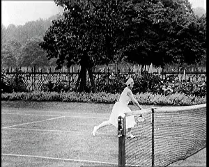 Suzanne: Suzanne Lenglen Playing A Tennis Match