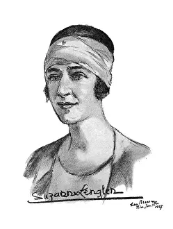 Flore: Suzanne Lenglen, tennis player