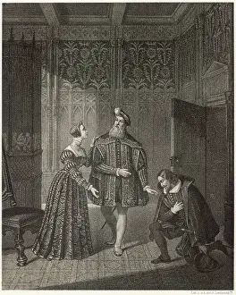 Fiancee: Svante Stensson Sture before Queen Margaretha