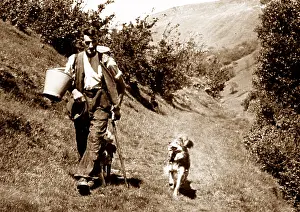 Swaledale: Swaledale farmer and dog