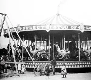 Gallopers: Swallows Funfair, Whitehaven Fair in 1899