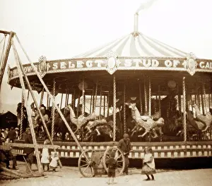 Gallopers: Swallows Funfair, Whitehaven Fair in 1899