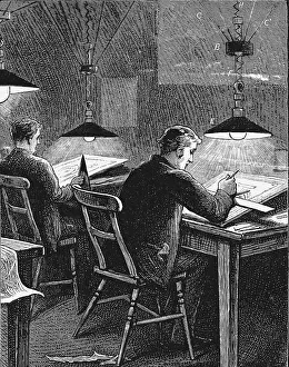 Incandescent: Swan incandescent lamps fitted in the engineering