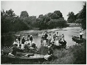 Uppers: Swan Upping on the Thames 1900