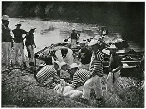 Uppers: Swan Upping on the Thames 1900