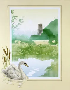 Greensmith: Swan and a village pond