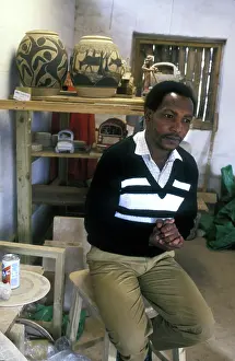 Swaziland: Swaziland, Mbabane - pottery studio