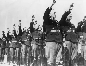 Swearing: Swearing-in of the Austrian Landespolizei, 1938