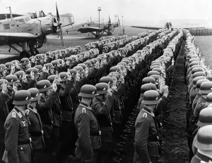 Allegiance: Swearing-in of Luftwaffe recruits, 1937