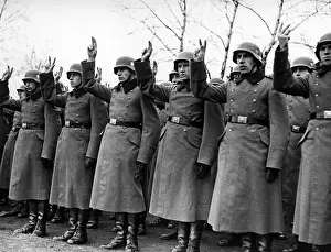 Swearing: Swearing-in of recruits of the railway troops of the