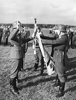 Pledge: Swearing in of officer cadets at the Luftkriegsschule (o