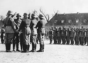 Swear: Swearing in of recruits in the barracks in Potsdam, 1932