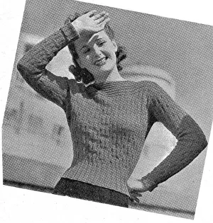 Stitch: Sweater in fancy rib