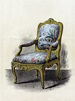 Armchairs: Swedish armchair in the rococo style